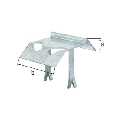 Support de débordement type 328 STA TZN avec griffes murales 125mm GAH ; GAH Alberts (210939) - Publicité Support de débordement type 328 STA TZN avec griffes murales 125mm GAH ; GAH Alberts (210939) - Publicité