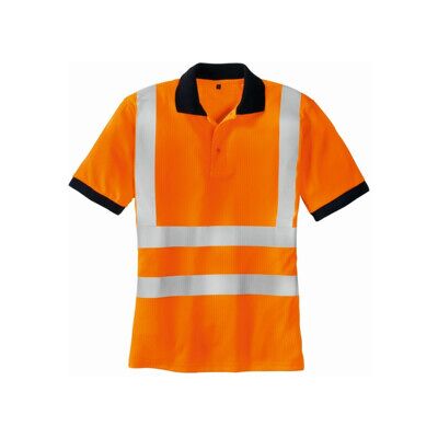TEXXOR Polo de sécurité SYLT, orange fluorescent, T. L ; BIG (7029-L) - Publicité TEXXOR Polo de sécurité SYLT, orange fluorescent, T. L ; BIG (7029-L) - Publicité