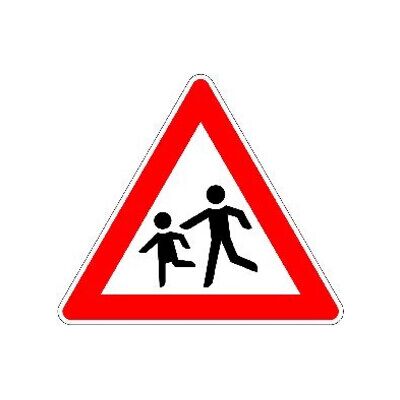 Panneau de signalisation VKZ.136-10 Triangle 900mm Enfants - Signalisation routière - Publicité Panneau de signalisation VKZ.136-10 Triangle 900mm Enfants - Signalisation routière - Publicité