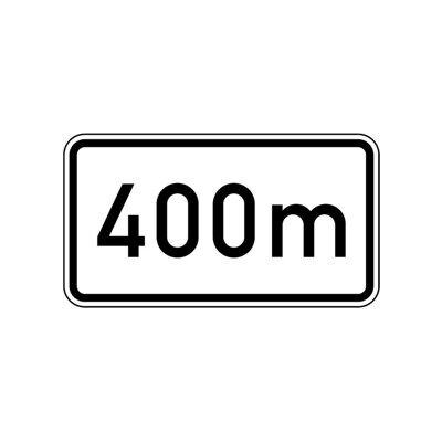 Zusatzschild 1004, 231x420mm Texte : 400m RAL-Gütezeichen Film RA1 ; ADCO (4251783604190) - Publicité Zusatzschild 1004, 231x420mm Texte : 400m RAL-Gütezeichen Film RA1 ; ADCO (4251783604190) - Publicité