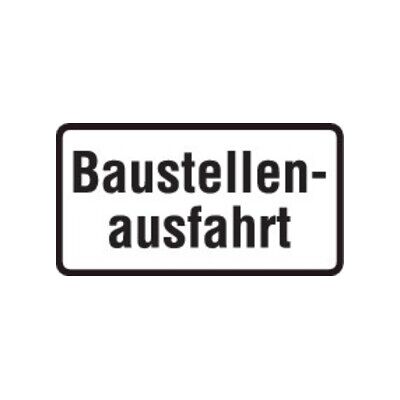 Zusatzschild 1007-33, 330x600mm Sortie de chantier, film RAL RA2 ; ADCO (4251783606682) - Publicité Zusatzschild 1007-33, 330x600mm Sortie de chantier, film RAL RA2 ; ADCO (4251783606682) - Publicité