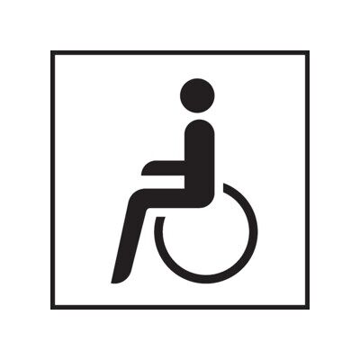 NEUTRALE PRODUKTLINIE ZZ.1044-10 - Étiquette de fauteuil roulant - Publicité NEUTRALE PRODUKTLINIE ZZ.1044-10 - Étiquette de fauteuil roulant - Publicité