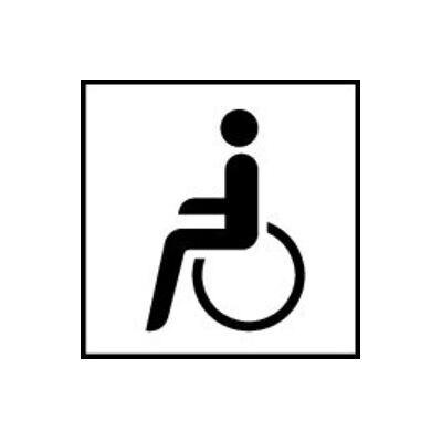 Adco ZZ.1044-10 - Signal pour fauteuil roulant - 330x600 mm - Film réfléchissant RA 1 - Publicité Adco ZZ.1044-10 - Signal pour fauteuil roulant - 330x600 mm - Film réfléchissant RA 1 - Publicité