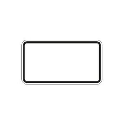 Zusatzschild blanc, 231x420mm RAL2 fond blanc bord noir ; ADCO (4251783605791) - Publicité Zusatzschild blanc, 231x420mm RAL2 fond blanc bord noir ; ADCO (4251783605791) - Publicité