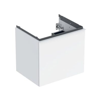 Armoire de salle de bain Geberit Acanto - Blanc brillant suspendu - Publicité Armoire de salle de bain Geberit Acanto - Blanc brillant suspendu - Publicité
