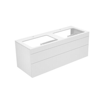 Keuco Meuble sous lavabo Edition 400 140x54,6x53,5cm, 2 tiroirs, noyer (31574680100) - Publicité Keuco Meuble sous lavabo Edition 400 140x54,6x53,5cm, 2 tiroirs, noyer (31574680100) - Publicité