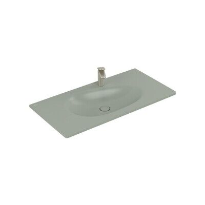 Lavabo rectangulaire Villeroy & Boch Antao - 1000x500mm, Vert Matin - Publicité Lavabo rectangulaire Villeroy & Boch Antao - 1000x500mm, Vert Matin - Publicité