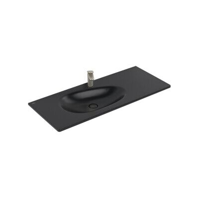 Villeroy & Boch Antao - Lavabo mural noir rectangulaire avec trop-plein - Publicité Villeroy & Boch Antao - Lavabo mural noir rectangulaire avec trop-plein - Publicité