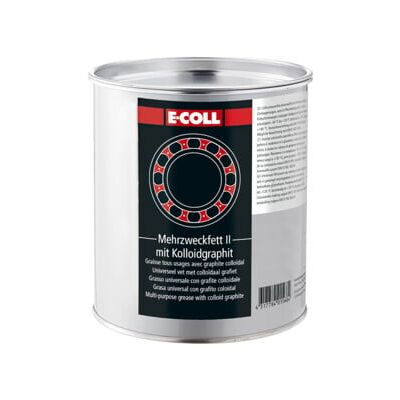 E-COLL Graisse multi-usages II, graphitée, 1 kg, boîte sans plomb (4317784015684) - Publicité E-COLL Graisse multi-usages II, graphitée, 1 kg, boîte sans plomb (4317784015684) - Publicité