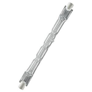 Tube halogène « crayon » 400 W 8750 lm R7s L. 114,2 mm 230 V 3000 K sous blister ; Osram (4008321202697) - Publicité Tube halogène « crayon » 400 W 8750 lm R7s L. 114,2 mm 230 V 3000 K sous blister ; Osram (4008321202697) - Publicité