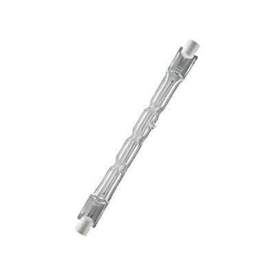 Tube halogène « crayon » 400 W 8750 lm R7s L. 114,2 mm 230 V 3000 K sous blister ; Osram (4008321202697) - Publicité Tube halogène « crayon » 400 W 8750 lm R7s L. 114,2 mm 230 V 3000 K sous blister ; Osram (4008321202697) - Publicité