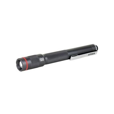 Lampe de poche à LED STIER avec fonction zoom 120 lumens 2x AAA, IPX4, Batteries (903386) - Publicité Lampe de poche à LED STIER avec fonction zoom 120 lumens 2x AAA, IPX4, Batteries (903386) - Publicité