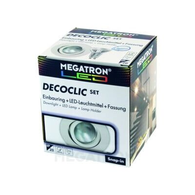 Ensemble de spots encastrés LED Megatron - Blanc - 2800K - Publicité Ensemble de spots encastrés LED Megatron - Blanc - 2800K - Publicité