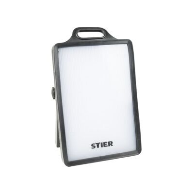 Projecteur de chantier STIER à LED CMS 50 W, 4 000 lumens avec 2 prises de sécurité, IP65, duree de vie LED (903103) - Publicité Projecteur de chantier STIER à LED CMS 50 W, 4 000 lumens avec 2 prises de sécurité, IP65, duree de vie LED (903103) - Publicité