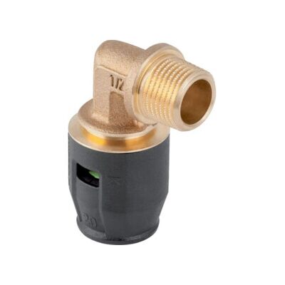 Geberit coude de transition PushFit d 20 mm x R 3/4, 90°, mâle, laiton rouge (651242001) - Publicité Geberit coude de transition PushFit d 20 mm x R 3/4, 90°, mâle, laiton rouge (651242001) - Publicité