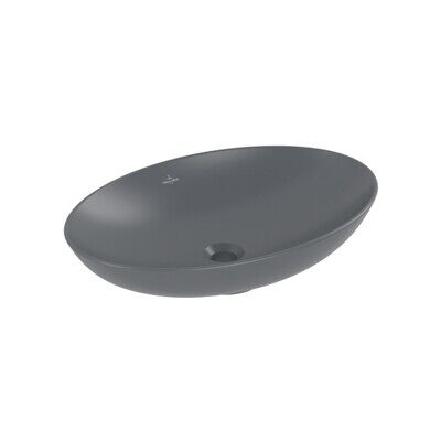 Lavabo ovale Graphite Villeroy & Boch - CeramicPlus, 62x42cm - Publicité Lavabo ovale Graphite Villeroy & Boch - CeramicPlus, 62x42cm - Publicité