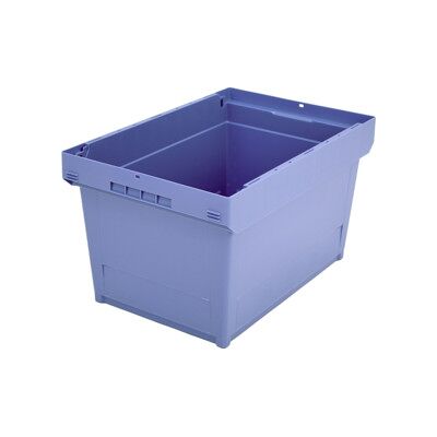 Conteneur réutilisable Bito sans accessoires/matières dangereuses / MB 64321R L600xL400xH323 mm, fond à côtes bleu tourterelle (17558) - Publicité Conteneur réutilisable Bito sans accessoires/matières dangereuses / MB 64321R L600xL400xH323 mm, fond à côtes bleu tourterelle (17558) - Publicité