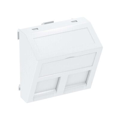 Support de module de données OBO Bettermann - Blanc, 2 emplacements, IP20, Plaque centrale, RJ45 - Publicité Support de module de données OBO Bettermann - Blanc, 2 emplacements, IP20, Plaque centrale, RJ45 - Publicité
