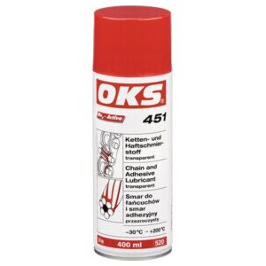 OKS lubrifiant pour chaîne et adhésif 451 spray résistant à l'eau 400ml (1123140178) - Publicité OKS lubrifiant pour chaîne et adhésif 451 spray résistant à l'eau 400ml (1123140178) - Publicité