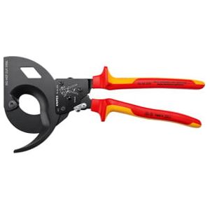 Coupe-câbles, à cliquet Knipex (95 36 320) - Publicité Coupe-câbles, à cliquet Knipex (95 36 320) - Publicité
