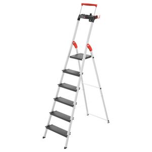 Hailo L100 TopLine, escabeau de sécurité en aluminium, 6 marches (8050607) - Publicité Hailo L100 TopLine, escabeau de sécurité en aluminium, 6 marches (8050607) - Publicité