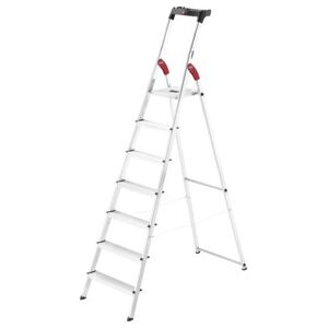 Hailo L60 StandardLine, escabeau de sécurité en aluminium, 7 marches (8160707) - Publicité Hailo L60 StandardLine, escabeau de sécurité en aluminium, 7 marches (8160707) - Publicité