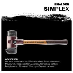 Halder Schonhammer SIMPLEX 60 mm caoutchouc avec pied acier fonte (3022.260) - Publicité Halder Schonhammer SIMPLEX 60 mm caoutchouc avec pied acier fonte (3022.260) - Publicité
