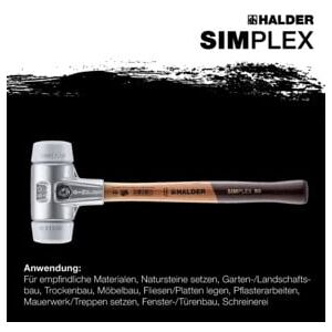 Halder Schonhammer SIMPLEX alu 60 mm TPE-milieu (3103.060) - Publicité Halder Schonhammer SIMPLEX alu 60 mm TPE-milieu (3103.060) - Publicité