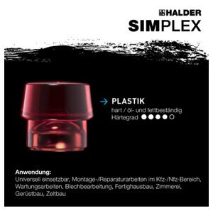 Halder SchonhammerSimplex Fibre. 30 mm TPE doux/Pla. (3716.030) - Publicité Halder SchonhammerSimplex Fibre. 30 mm TPE doux/Pla. (3716.030) - Publicité