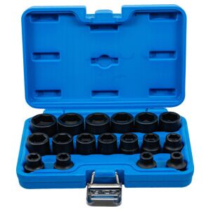 Jeu de douilles à choc, six pans, extra plates 12,5 mm (1/2") 8 - 24 mm 17 pièces BGS ; BGS technic (9286) - Publicité Jeu de douilles à choc, six pans, extra plates 12,5 mm (1/2") 8 - 24 mm 17 pièces BGS ; BGS technic (9286) - Publicité