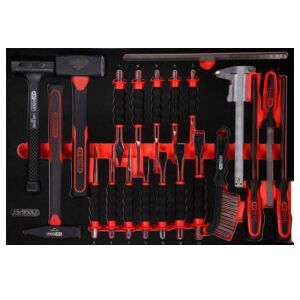 Jeu de marteaux, de burins et de limes dans insert en mousse, 21 pcs KS Tools (811.0021) - Publicité Jeu de marteaux, de burins et de limes dans insert en mousse, 21 pcs KS Tools (811.0021) - Publicité