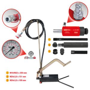 KS Tools Système hydraulique 22t, avec pompe hydraulique et manomètre, 15 pcs. (440.0580) - Publicité KS Tools Système hydraulique 22t, avec pompe hydraulique et manomètre, 15 pcs. (440.0580) - Publicité