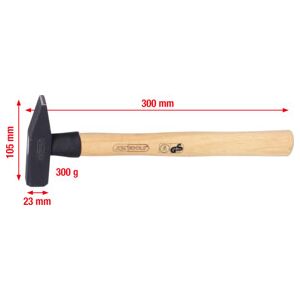 Marteau rivoir manche Hickory, 300 g ; KS Tools (142.1330) - Publicité Marteau rivoir manche Hickory, 300 g ; KS Tools (142.1330) - Publicité