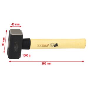 Massette de maçon manche frêne, 1000 g ; KS Tools (142.5100) - Publicité Massette de maçon manche frêne, 1000 g ; KS Tools (142.5100) - Publicité