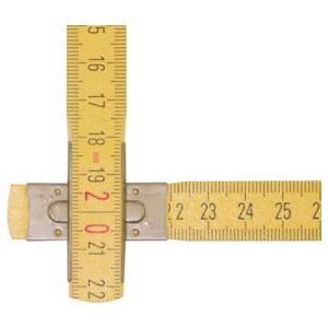 Mètre pliant en bois STABILA 607 L.2m jaune clair bois de hêtre Précision III (01104) - Publicité Mètre pliant en bois STABILA 607 L.2m jaune clair bois de hêtre Précision III (01104) - Publicité