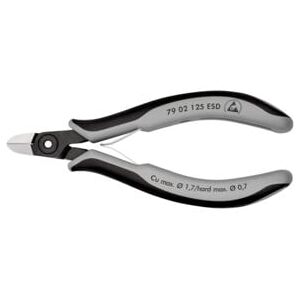 Pinces coupantes de côté de précision pour l'électronique ESD Knipex (79 02 125 ESD) - Publicité Pinces coupantes de côté de précision pour l'électronique ESD Knipex (79 02 125 ESD) - Publicité