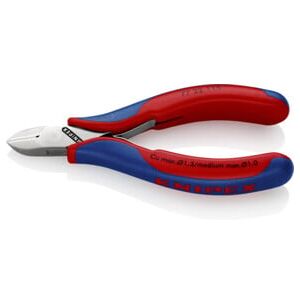 Pinces coupantes de côté pour l’électronique, Avec charnière entrepassée Knipex (77 22 115) - Publicité Pinces coupantes de côté pour l’électronique, Avec charnière entrepassée Knipex (77 22 115) - Publicité
