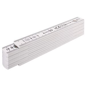 Règle pliante en plastique STABILA type 1104 1 m blanche, échelle métrique (01704) - Publicité Règle pliante en plastique STABILA type 1104 1 m blanche, échelle métrique (01704) - Publicité