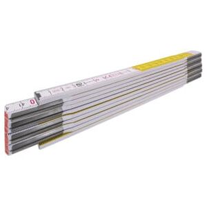 STABILA Règle à segments en bois L.2m blanc/jaune résistant aux intempéries Précision III (1128) - Publicité STABILA Règle à segments en bois L.2m blanc/jaune résistant aux intempéries Précision III (1128) - Publicité