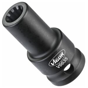 VIGOR Douille à cliquet V6635 Carré (1/2 pouce) Profil rainuré (V6635) - Publicité VIGOR Douille à cliquet V6635 Carré (1/2 pouce) Profil rainuré (V6635) - Publicité