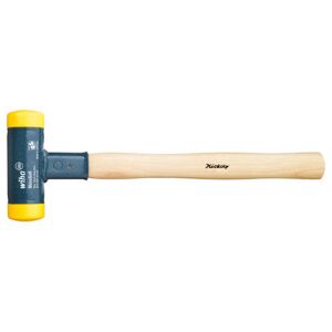 Wiha Massette à embout plastique sans rebond avec manche en hickory, embout de massette rond (02094) 35 mm (02094) - Publicité Wiha Massette à embout plastique sans rebond avec manche en hickory, embout de massette rond (02094) 35 mm (02094) - Publicité