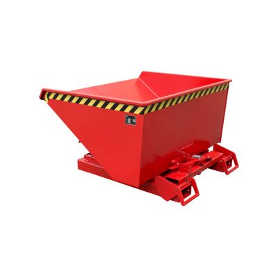 Eurokraft pro Conteneur basculant automatique - 0,9m³, Rouge RAL 3000 - Publicité Eurokraft pro Conteneur basculant automatique - 0,9m³, Rouge RAL 3000 - Publicité