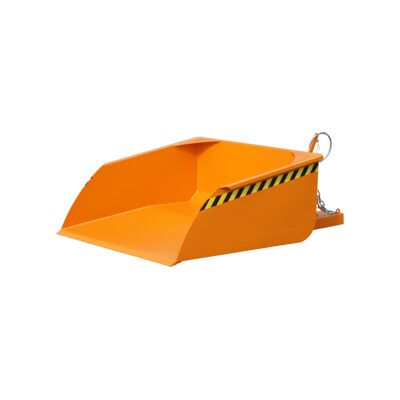 Pelle Bauer BSI 75 - Chargement, Orange Jaune - Publicité Pelle Bauer BSI 75 - Chargement, Orange Jaune - Publicité