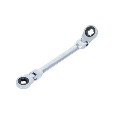 BGS Clé à cliquet double articulée, avec têtes à profil E, SW E20 x E24 ; BGS technic (71028-20X24) - Publicité BGS Clé à cliquet double articulée, avec têtes à profil E, SW E20 x E24 ; BGS technic (71028-20X24) - Publicité