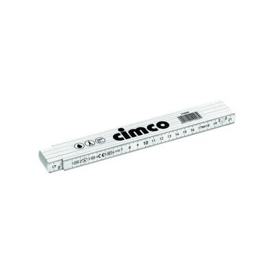 Cimco 210008 - Mètre ruban - 10 sections, 2m, Plastique - Publicité Cimco 210008 - Mètre ruban - 10 sections, 2m, Plastique - Publicité