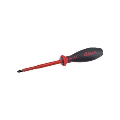 Tournevis isolé Cimco PH2 100mm - Certifié VDE - Publicité Tournevis isolé Cimco PH2 100mm - Certifié VDE - Publicité