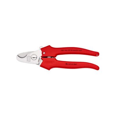 Coupe-câbles, poignées gainées en plastique par extrusion Knipex (95 05 165) - Publicité Coupe-câbles, poignées gainées en plastique par extrusion Knipex (95 05 165) - Publicité