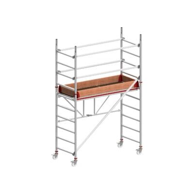 Échafaudage roulant, pliant avec stabilisateurs, hauteur de portée 3,57 m Hymer (817704) - Publicité Échafaudage roulant, pliant avec stabilisateurs, hauteur de portée 3,57 m Hymer (817704) - Publicité