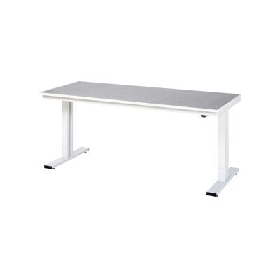 Table à hauteur réglable RAU - Surface en linoléum - 300 kg - Publicité Table à hauteur réglable RAU - Surface en linoléum - 300 kg - Publicité