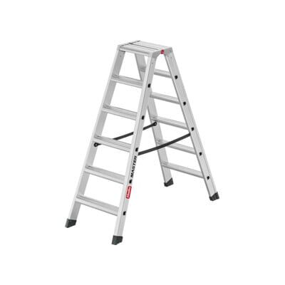 Hailo Échelle double en aluminium Master D100 2 x 6 marches (10000113) - Publicité Hailo Échelle double en aluminium Master D100 2 x 6 marches (10000113) - Publicité